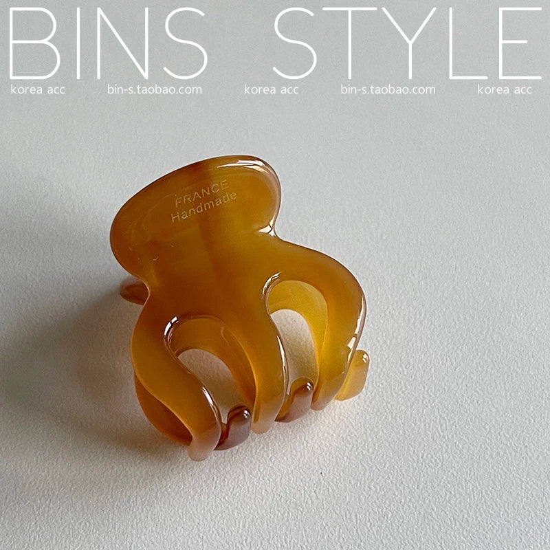 3cm Mini Hair Clip  Korean Style Fashion Cute ClawFor Fringe Kids Girls Bobby Pins for Pieces kawaii Hair Accessories Pumpkin