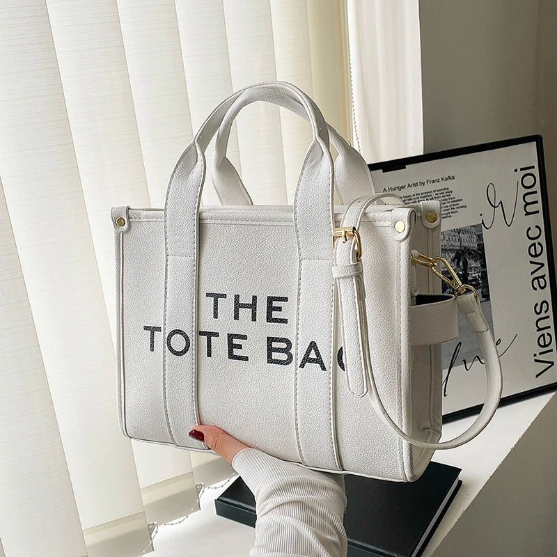 The Tote Bag For Women Crossbody Female Handbag New Solid Words Lette Leisure Large Bag,Luxury Fashion Bag,designer Bag for PU