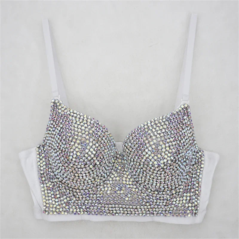 Bling Rhinestone Corset, Luxury Woman Clothes