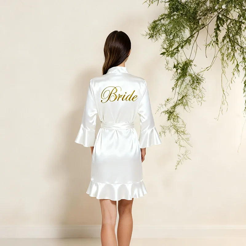 Silk Cheongsam Sleepwear Women's Bridal Morning Robe Lace Trim Thin Open Cardigan Cool Comfortable Casual Home Wear Summer
