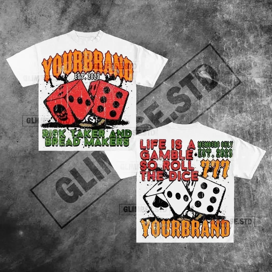 2024 Casual Streetwear Y2k Tops Letter Graphic T Shirts Oversized T Shirt Goth Men Clothing Harajuku High Street Gothic New