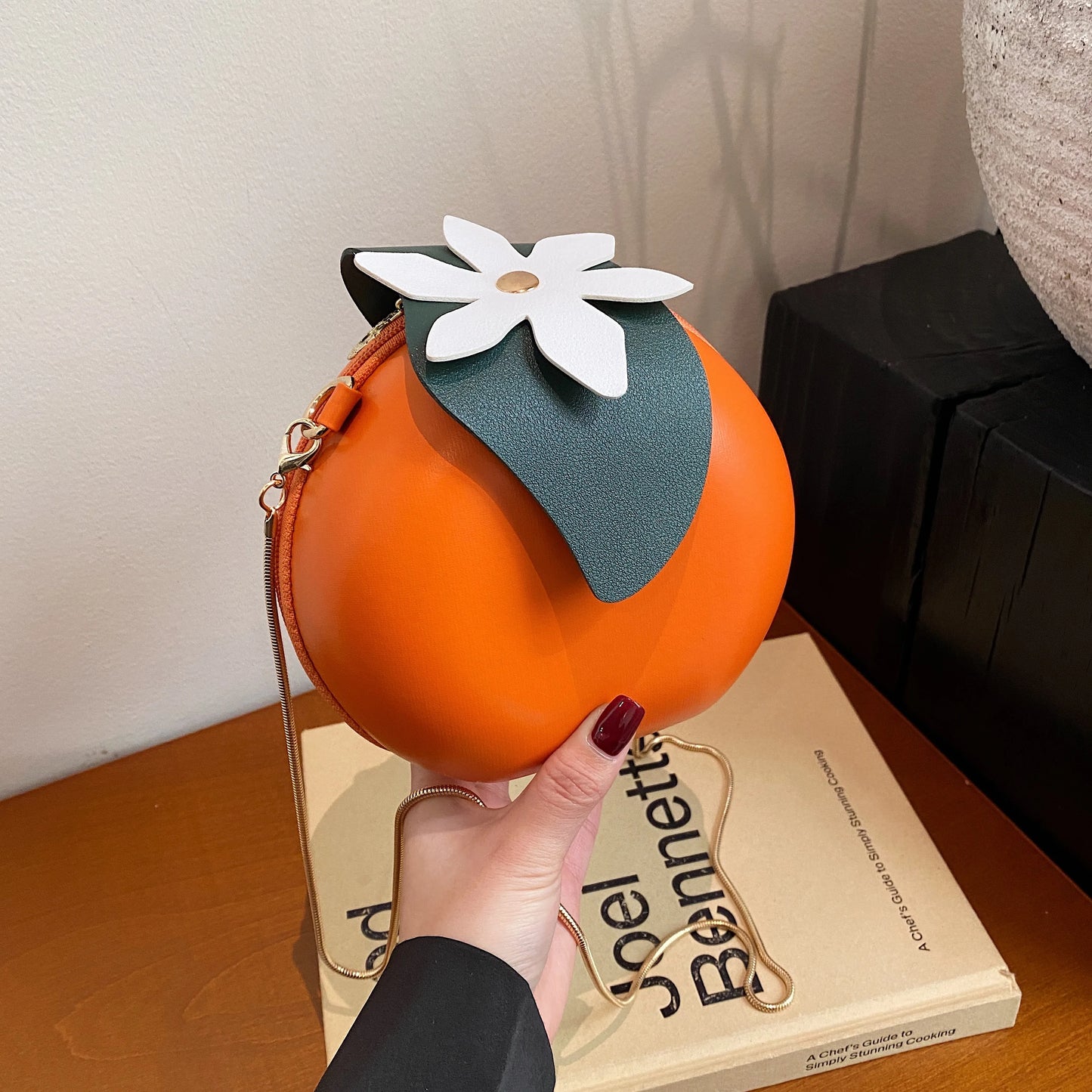 Fruit mango orange bag crossbody bag one shoulder cute style bag small round bag