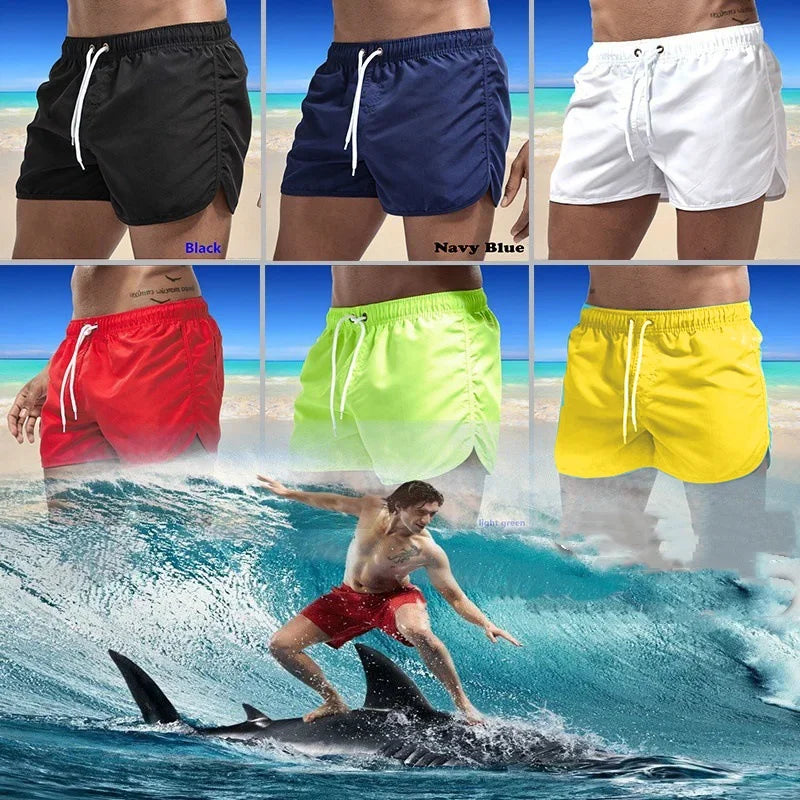 Summer beach swimming shorts: Fashionable and best-selling printed shorts, comfortable ultra-thin quick-drying beach shorts