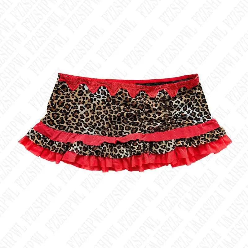 Y2k Grunge Gothic Skull Printed Skull Streetwear Summer Graphic Women Emo-Girl Rock Retro Vintage Fashion Sexy Lace Mini Skirts