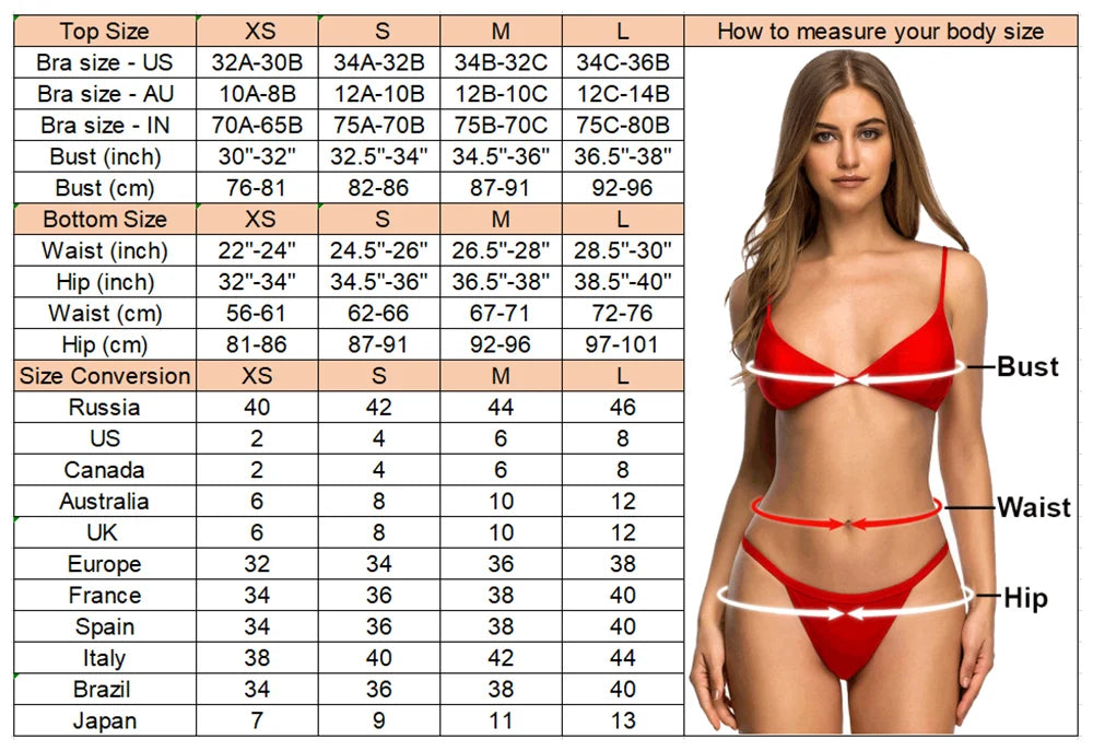 XS - L Cherry Printed Short Sleeve Bikini, Swimsuit,  Swimwear Three-pieces Bikini set Bather Bathing Suit Swim V6854