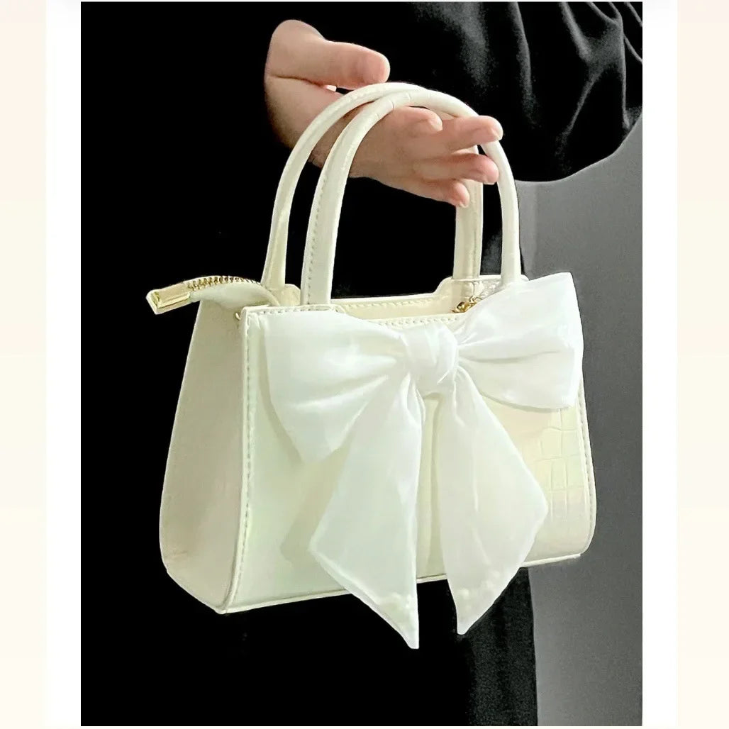 Fashion Womens Pink Bowknot Clutch Purse Shoulder Underarm Messenger Handbag