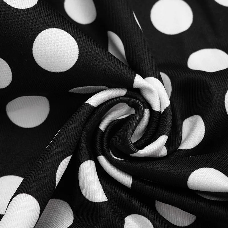 Sexy Polka Dot Summer Sets Women Halter Short Sleeve Bodycon Elegant 3 Piece Sets For Woman Outfit