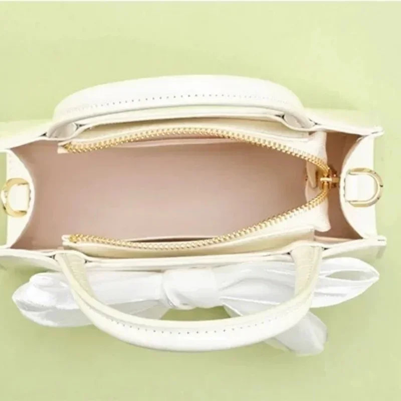 Fashion Womens Pink Bowknot Clutch Purse Shoulder Underarm Messenger Handbag