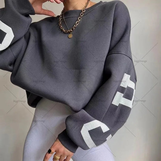 Casual Loose Harajuku Y2K Retro Letter Hoodie Women 2025 American New Street Hip-hop Fashion Punk Oversized Sweatshirt Men
