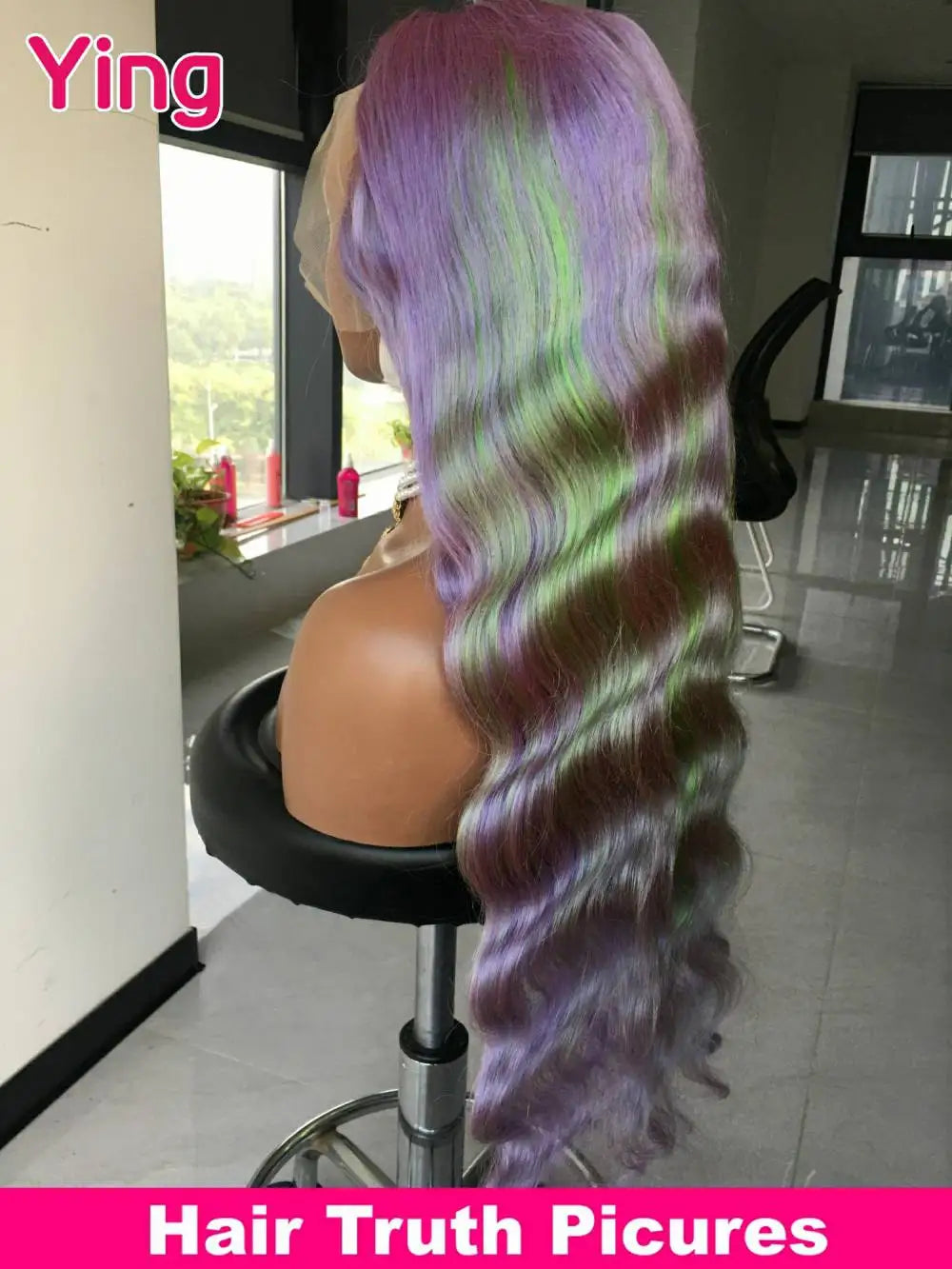 Ying Body Wave Lavender Purple 13x4 Lace Front Human Hair Wigs 13x6 Lace Frontal Wig  Pre Plucked Brazilian Remy 613 Wig