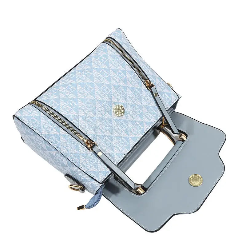 High Quality Bags Fashion Print Leather Shoulder Bag Luxury Design Shoulder Bag Elegant Small Square Bag