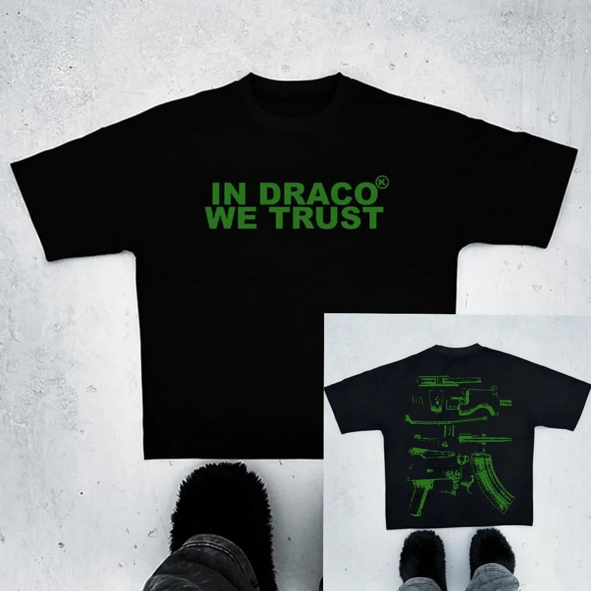 Sopula Vintage in Draco We Trust Graphic Cotton T-Shirt Harajuku Oversized T Shirt Graphic T Shirts Men Clothing
