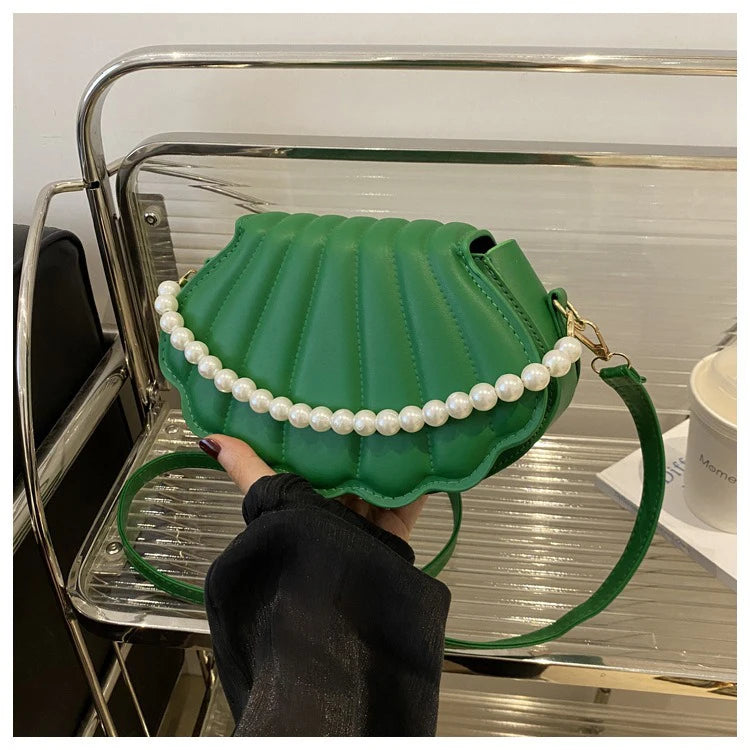 Korean-style Chic Single-shoulder Bag, Niche Trend Shell Bag, Fashionable and Simple Crossbody Bag 2025 Summer New Bag for Women