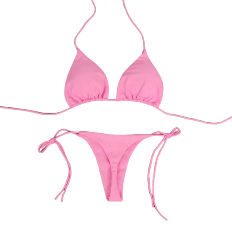 Sexy Bikinis Set Summer Brazilian Swimsuit Women Bra Thong Two Pieces Swimwear Beachwear Bathing Suit Beachwear Swimsuit Women