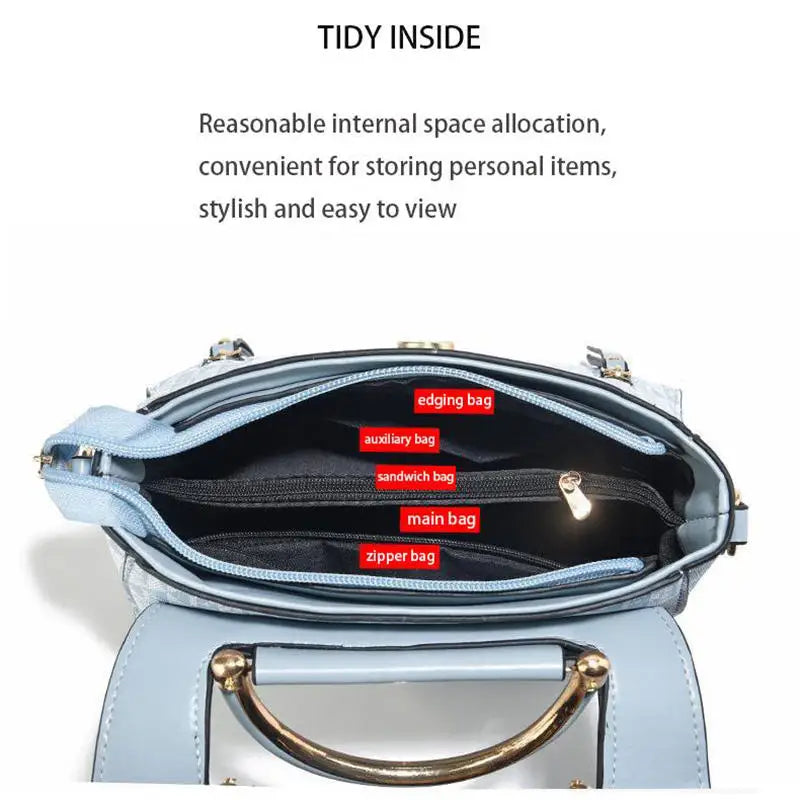 High Quality Bags Fashion Print Leather Shoulder Bag Luxury Design Shoulder Bag Elegant Small Square Bag