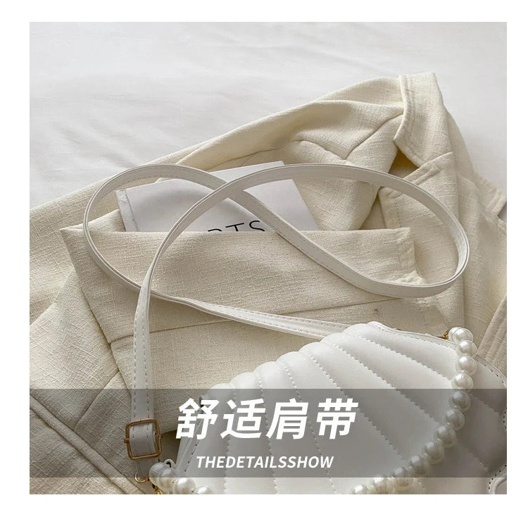 Korean-style Chic Single-shoulder Bag, Niche Trend Shell Bag, Fashionable and Simple Crossbody Bag 2025 Summer New Bag for Women