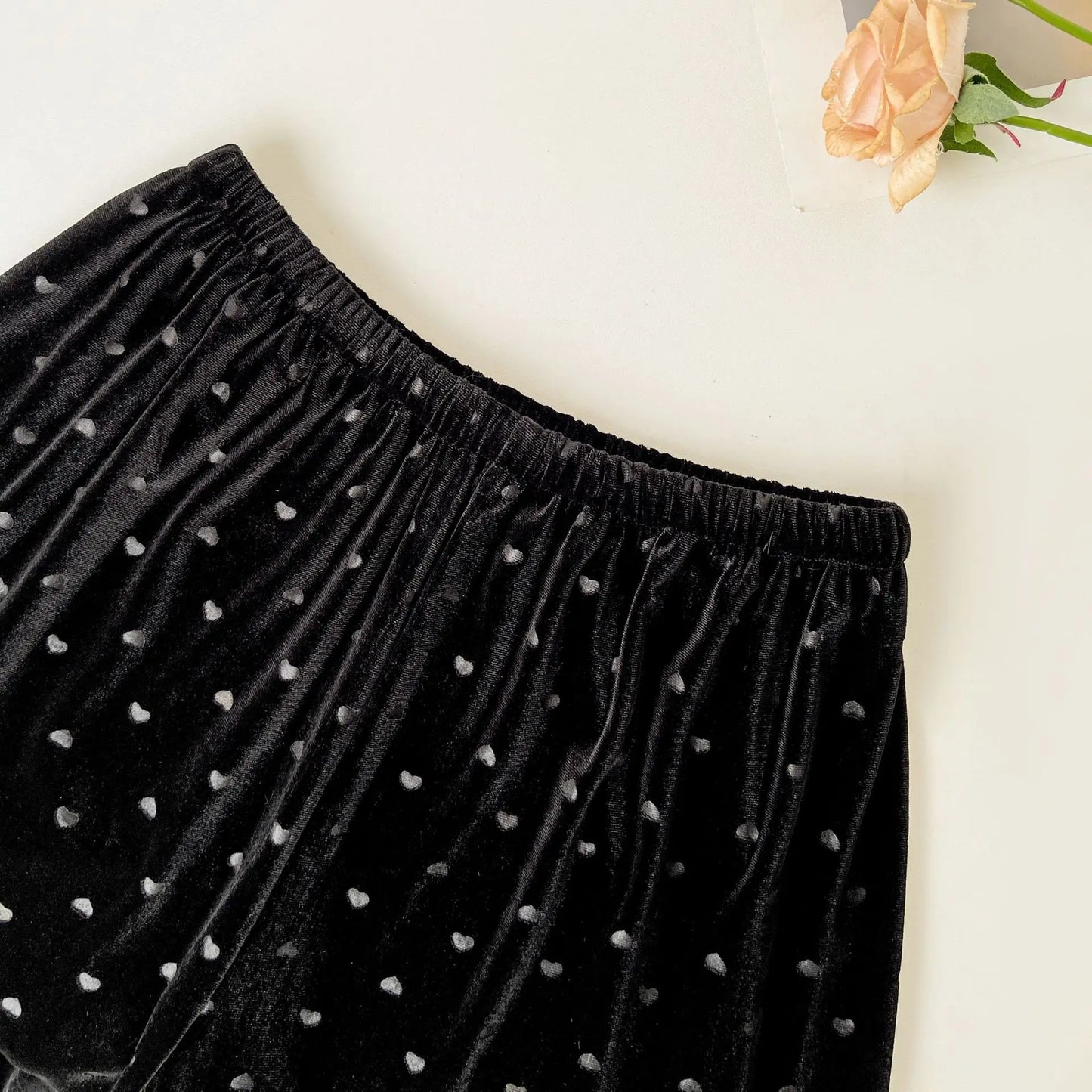 Velvet Dot Print 2Pcs Top&pants Lady Warm Home Clothes Autumn Winter New Pajamas Sexy Trousers Suit Loose Sleepwear Women Pjs