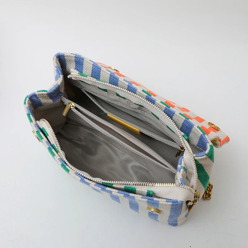 Unique Solid Color Leather Crossbody Bag with Trendy Letter Logo Best for Leisure Activities