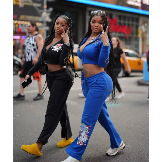 Women's Best Friend Matching Printed Two-Piece Set