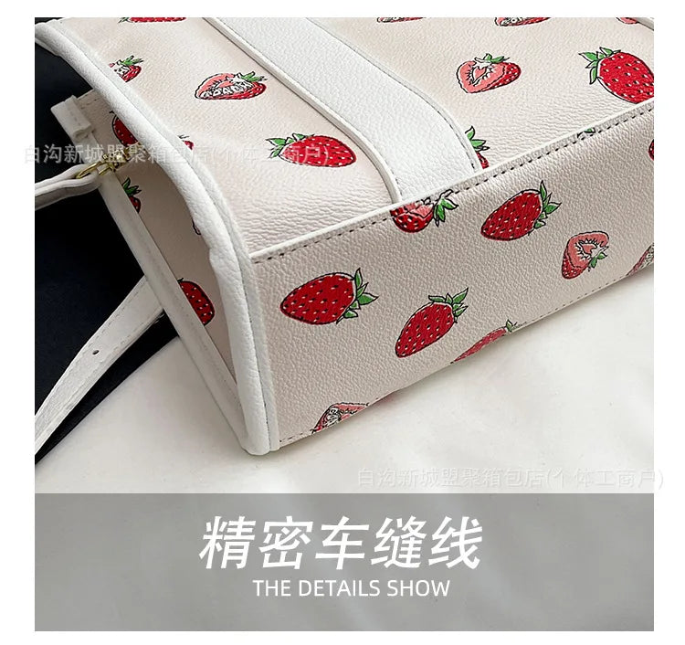 2025 New! Large Capacity Tote Bag - Simple Stylish, Cute Korean Style, Trendy Printed