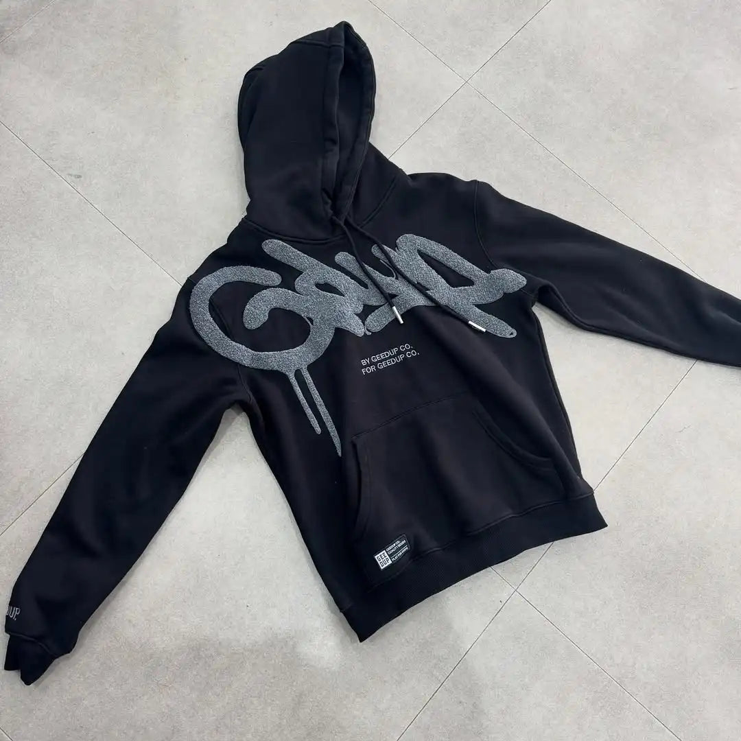 Y2K street style Fashion Letter Printing Cotton Hoodies Harajuku Hip Hop Punk Men Oversized Hoodies Sweatshirts Casual Jacket