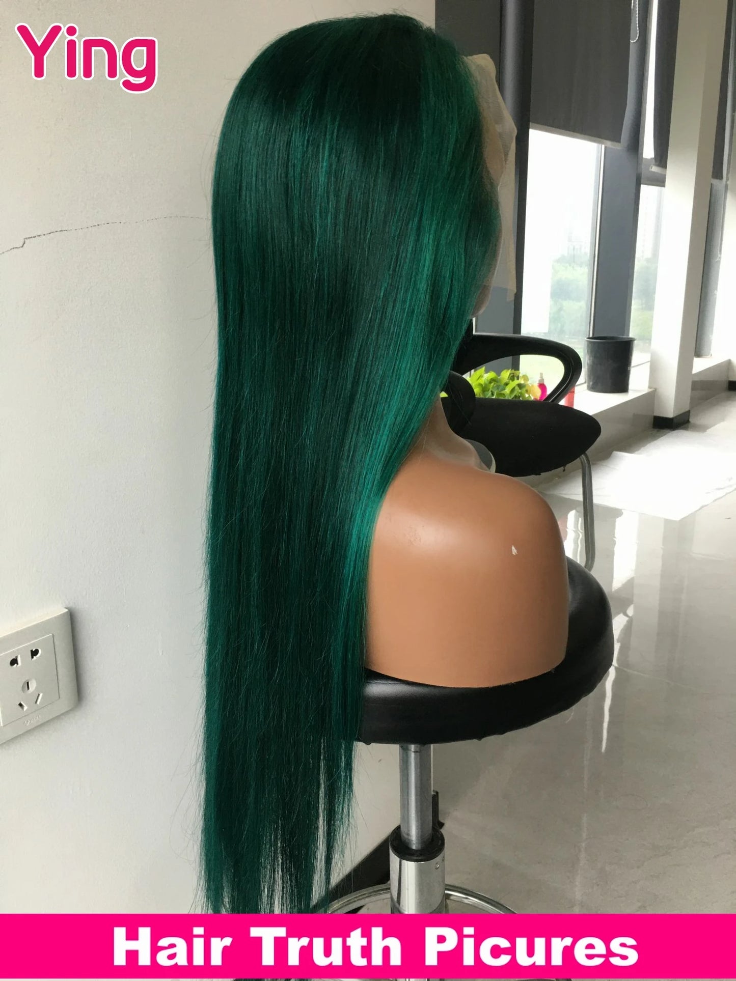 Highlight Emerald Green Colored 200% Bone Straight 13x4 13x6 Lace Frontal Wigs Human Hair PrePlucked 5x5 Closure Wigs For Women