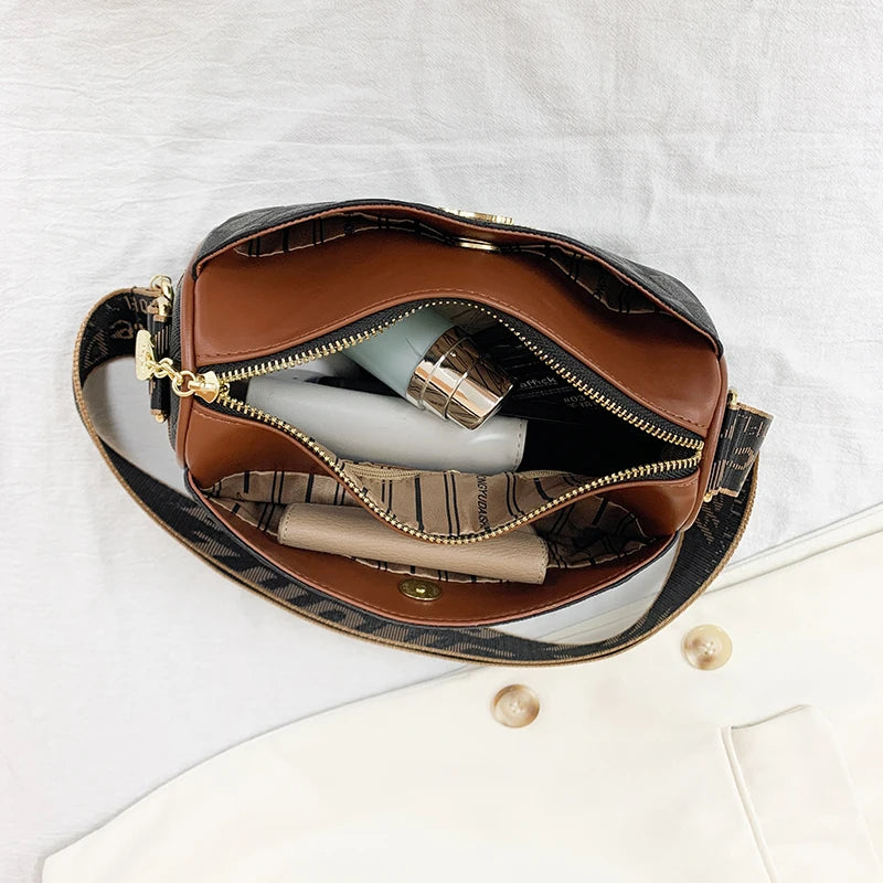 Famous Designer Women Messenger Bag PU Leather Checkered Crossbody Shoulder Bag