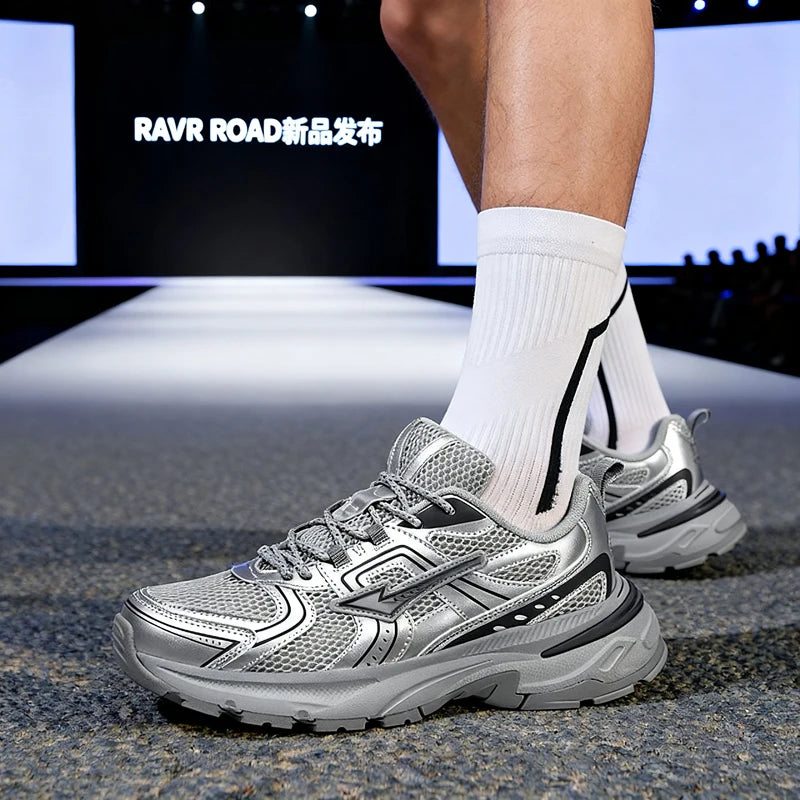 2026 Men Trendy Platform Dad Sneakers Women Breathable Mesh Soft Cushion Sport Running Non-Slip Athletic Jogging Training Shoes