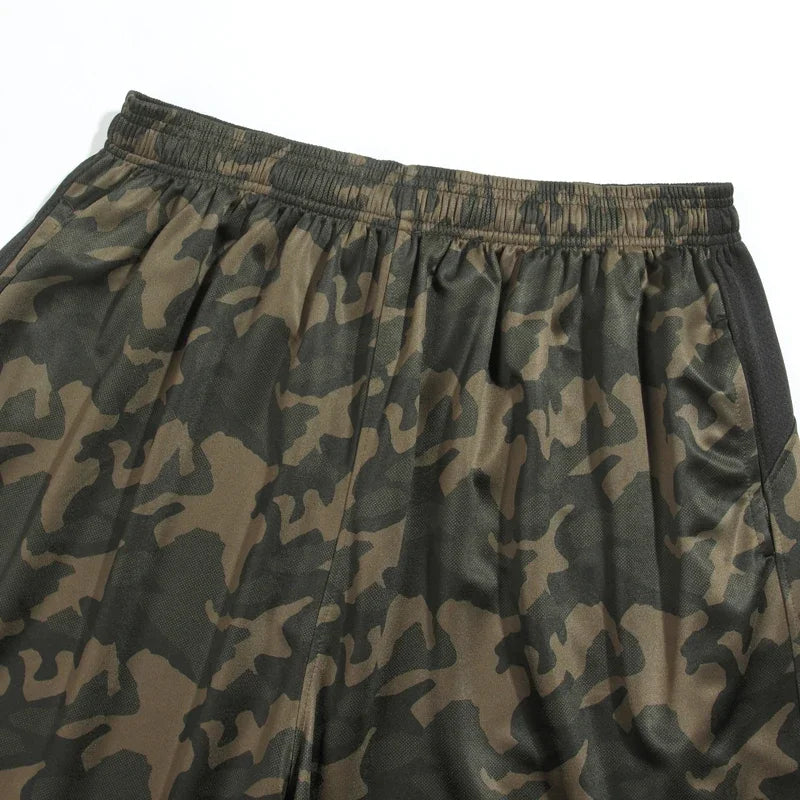 New Arrival Fashion Men Stretch Loose Running Shorts Summer Casual Elastic Waist Knee Length Print Plus Size XL 2XL 3XL 4XL