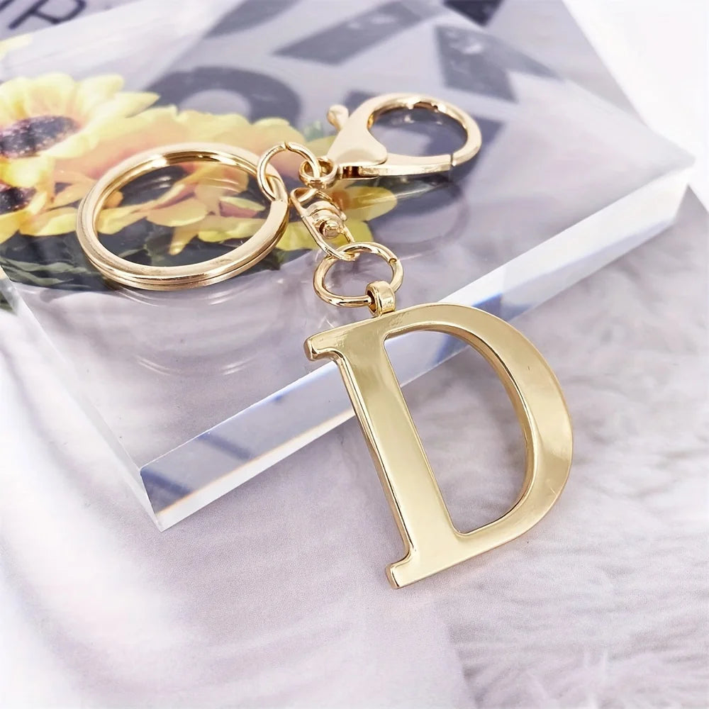 1pc English Letter Keychain Pendant Phone Pendant Key Ring Accessories Lovely Bag Charm for Girls Gift Car Pendant