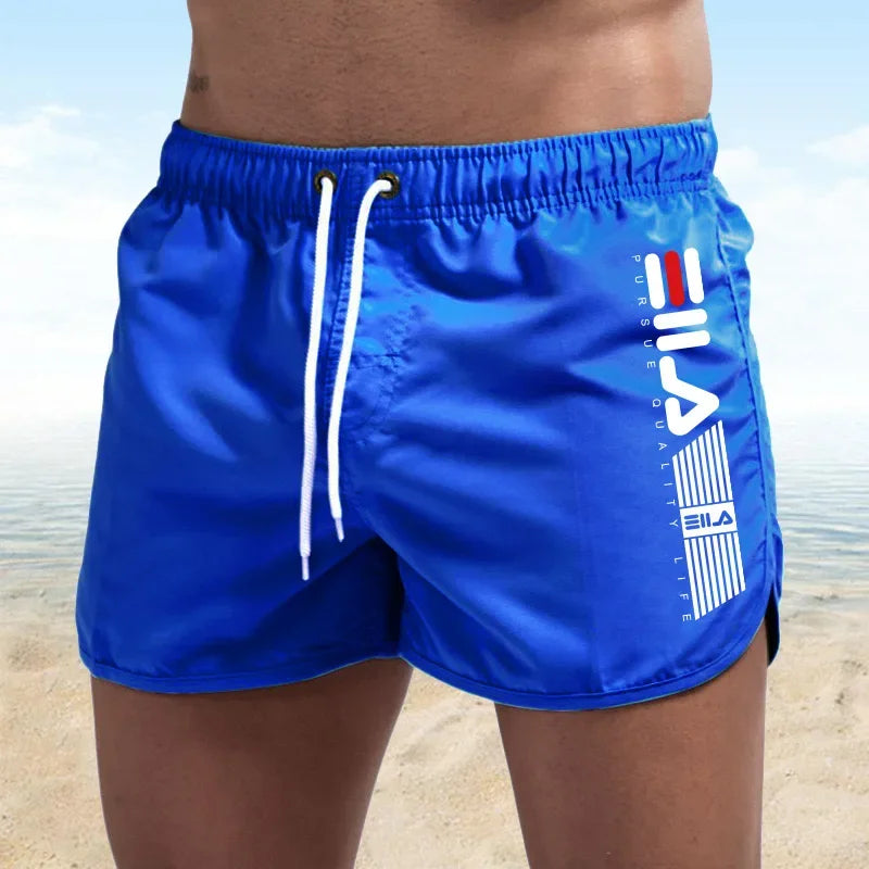 Summer beach swimming shorts: Fashionable and best-selling printed shorts, comfortable ultra-thin quick-drying beach shorts