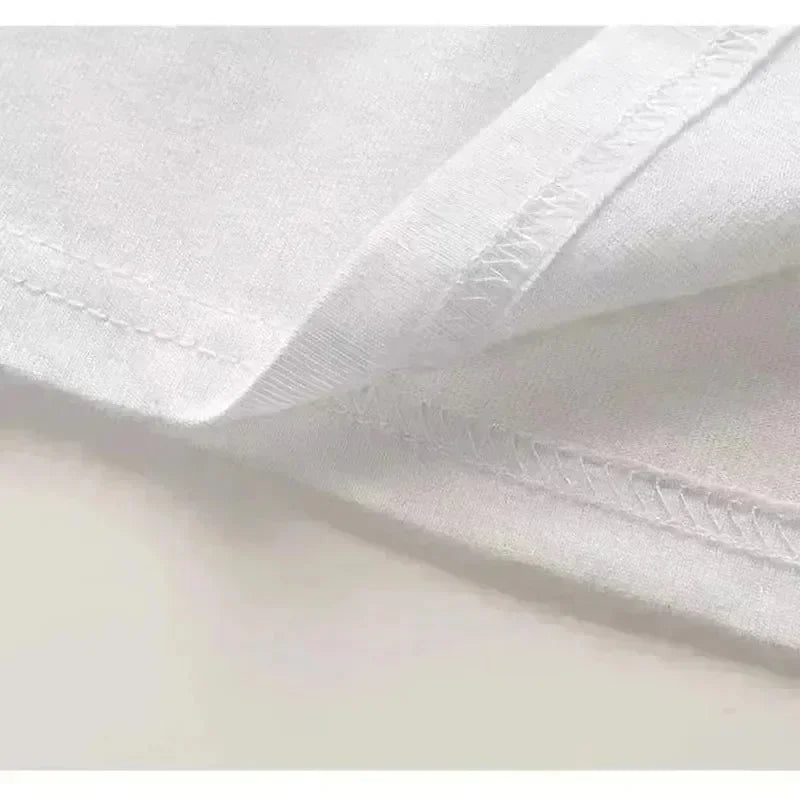 New Harajuku Couple Cartoon Pattern Graphic T Shirts Hip Hop Goth Oversized T Shirt Loose Round Neck Short Sleeved Streetwear