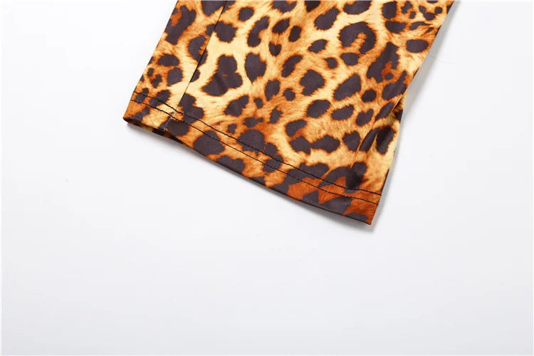 Weird Puss Backless Romper Women Halter Bandage Leopard Print Fit Tight Stretch Summer Sexy Hipster Activity Workout Playsuits