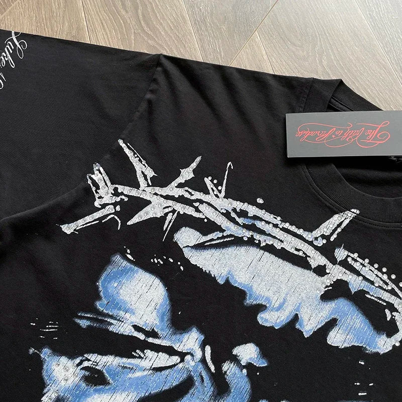 HS  Wings of Liberty printed short-sleeved T-shirt