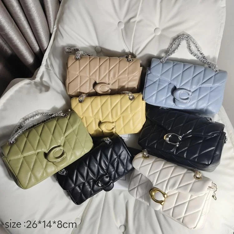 2025 New Arrival Chain Crossbody Bag, Quilted Sheepskin Shoulder Bag, Fashion Tote and Underarm Bag for Women