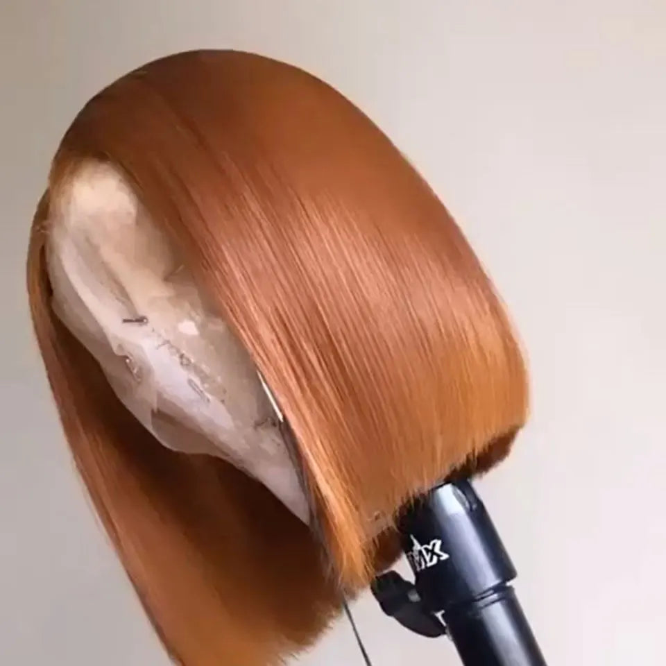 Green Colored Short Bob Wigs 180% Density 13x4 Lace Front Human Hair Wigs For Black Women Pre Plucked Brazilian Straight Bob Wig