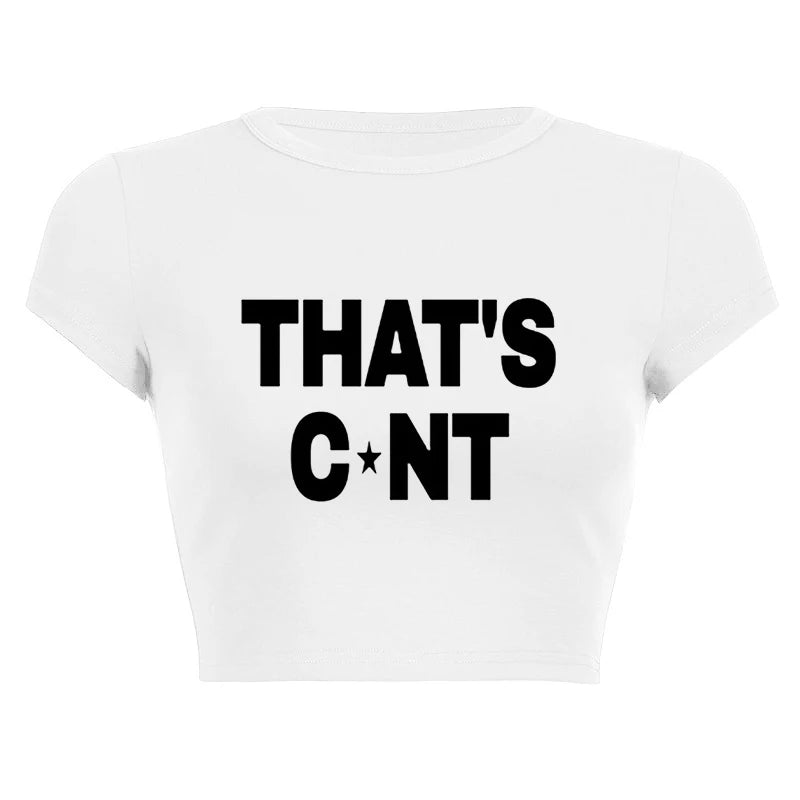 New Women Y2K Gothic T Shirts Hip Hop Fashion Punk Casual Short Sleeve Tees 2000s Girl Aesthetics Cropped Sexy Crop Tops T-shirt