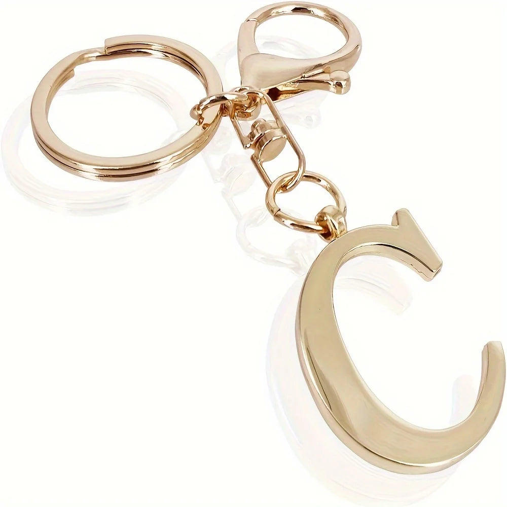 1pc English Letter Keychain Pendant Phone Pendant Key Ring Accessories Lovely Bag Charm for Girls Gift Car Pendant