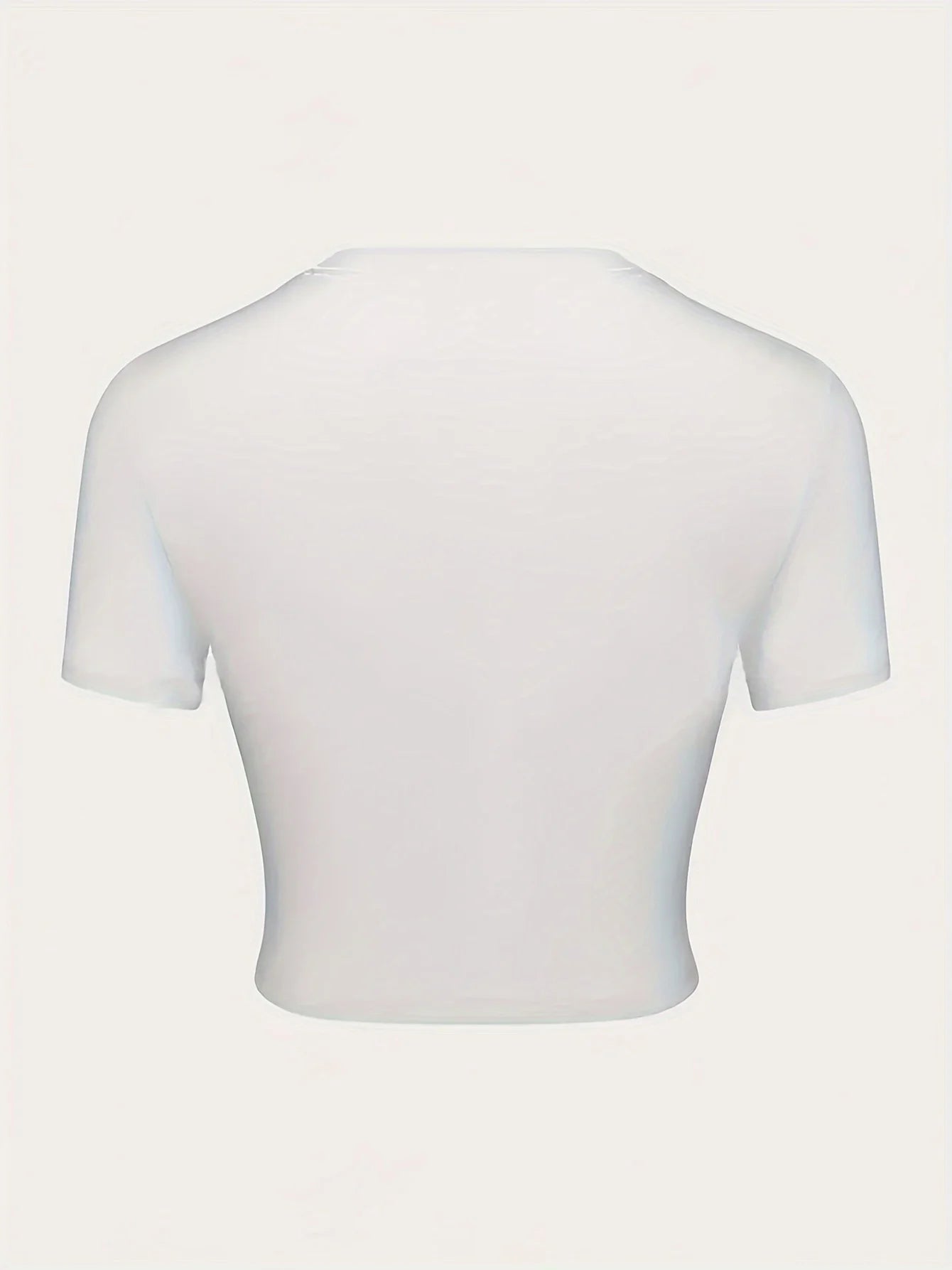 Cherry Print Crew Neck Crop T-shirt - Vibrant Y2K Inspired Short Sleeve Top for Spring and Summer Women's Fashion Clothing