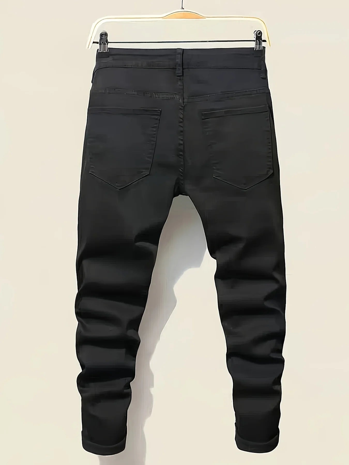 Denim Splash-Ink Patchwork Jeans, men's jeans