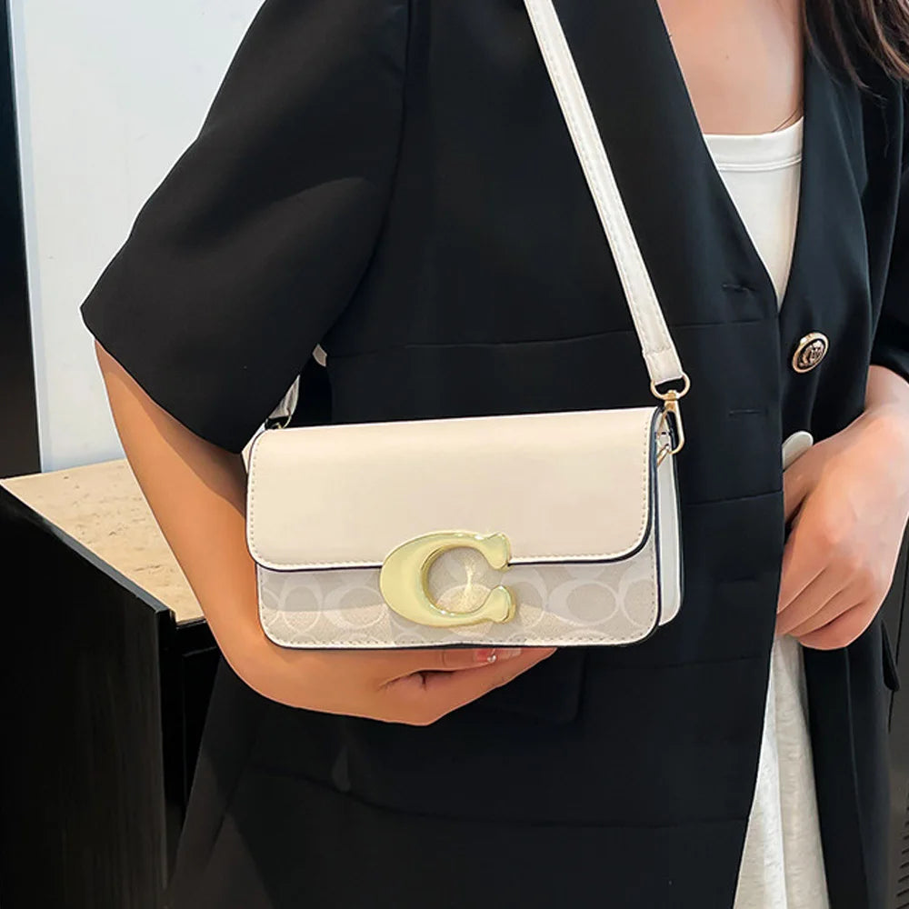 2026 new fashionable vintage floral bag clamshell messenger bag crossbody bag versatile handbag