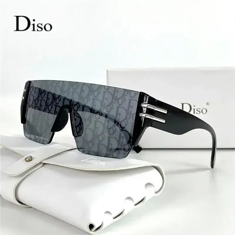 2025 New Rimless Oversized Sunglasses Women Men Luxury Brand High Quality Sun Glasses Ladies Unisex Eyewear UV400 Oculos De Sol