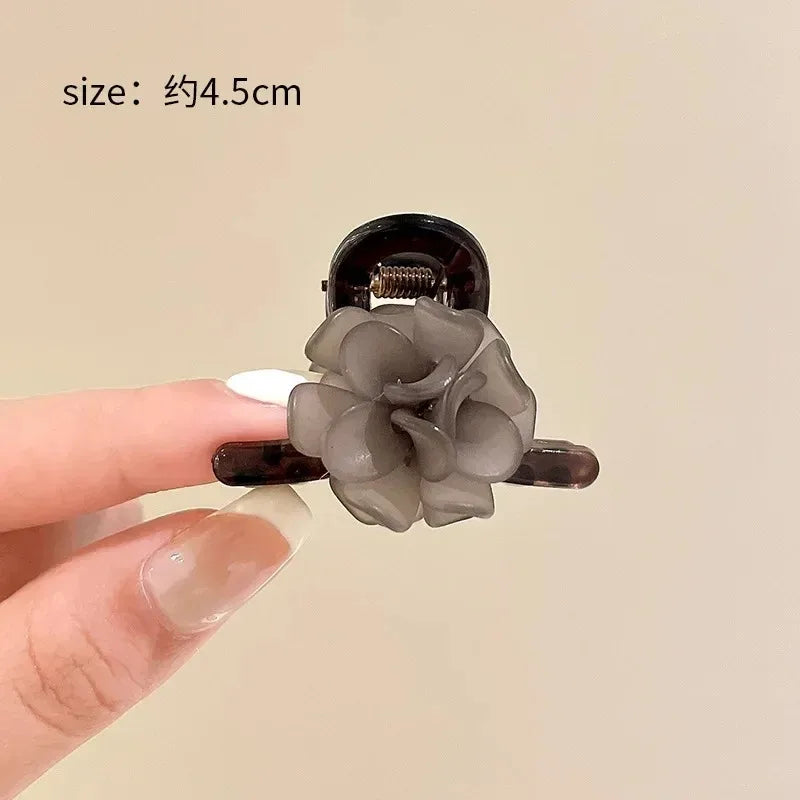 Korean 1/2pcs Sweet Black Red Bow Small Hair Claw Clip Princess Velvet Bow Hair Clip Claw Clamp Headwear Girls Women