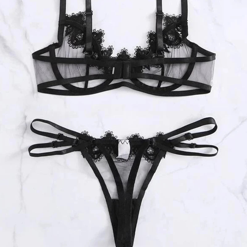 Sexy Lingerie for Women Underwear Panty Set Play See through Lace Bodysuit Babydoll Sleepwear