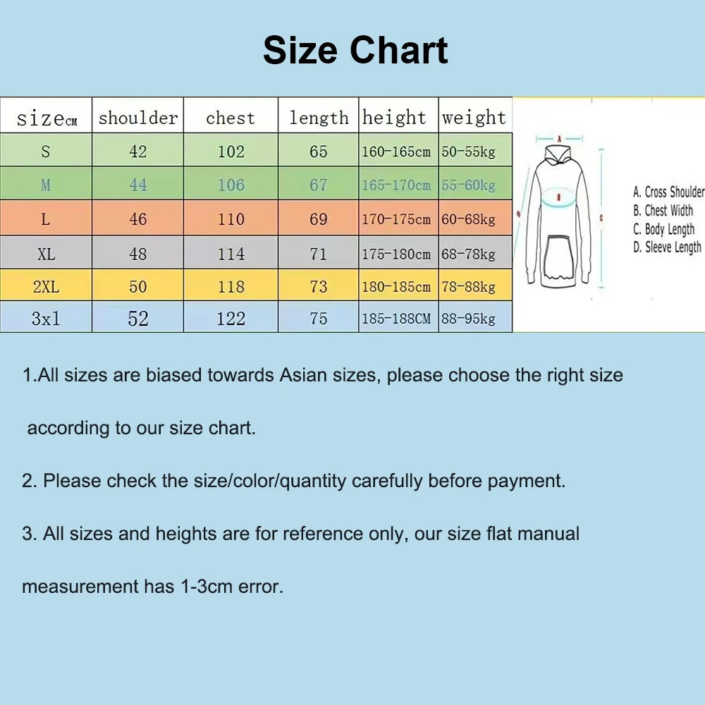 Autumn and Winter New Men's Hoodie Loose Long Sleeve Printed Comfortable Casual Sweatshirt with Kangaroo Pocket and Drawstring