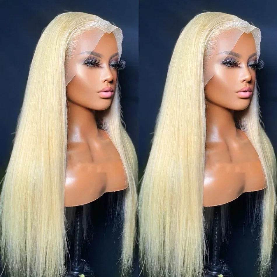 250 Density 613 Honey Blonde Color Straight 13x6 Lace Front Human Hair Wigs For Women 13x6 Transparent Frontal Wig
