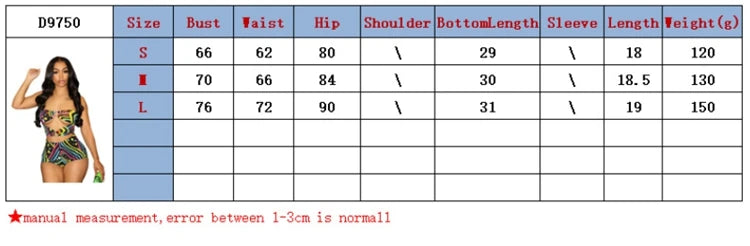 STYLISH LADY Contrast Color Graffiti Printed Cut Out 2 Piece Set Outfits 205 Summer Strapless Crop Top nd Short Suits 2025 Sets