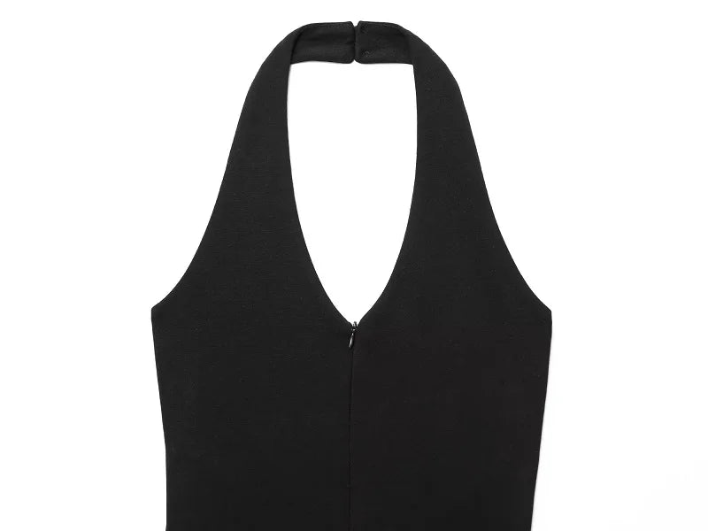 MUJER 2025 Long Jumpsuit Flared Fitness Jumpsuits for ladies Black Summer Jumpsuit Sexy Sleeveless Backless Overalls