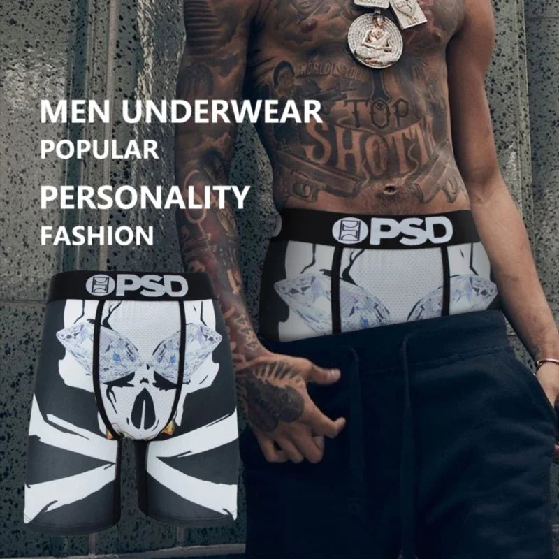 OZPSD 1Pcs Men Underwear Boxer Nylon Breathable Crotch Man Boxer Briefs Sexy Men's Panties Plus Size L-XXL Mens Boxer Underpants