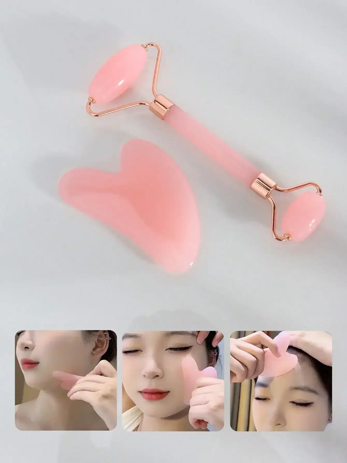 3/5/8/14pcs/Set Facial Beauty Massage & Cleansing Tool Kit, Includes Gua Sha, Massage Roller, Ice Globes, Face Brushes, Head